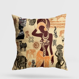 Aberto Design Cojín Multicolor 43 x 43 cm
